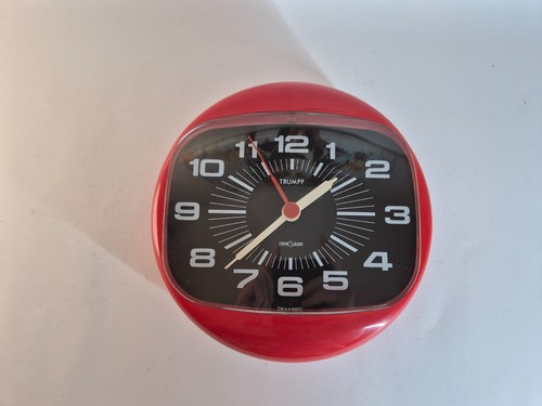 Vintage wanduhr trumpf 70er - vintage,