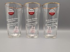 3 x Amstel Bier Bierbecher