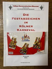 Köln Karneval Festkomitee Festabzeichen 2021 Dreiersatz Orden mit Katalog 2021