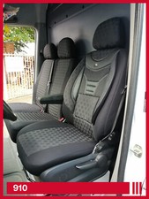 Maß Sitzbezüge für Mercedes Sprinter Fahrer mit Doppelsitzbank Sitzer 910