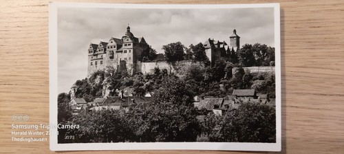 Postkarte burg ranis - ranis, nr.
