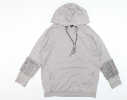 River island damen hoodie grau - river,