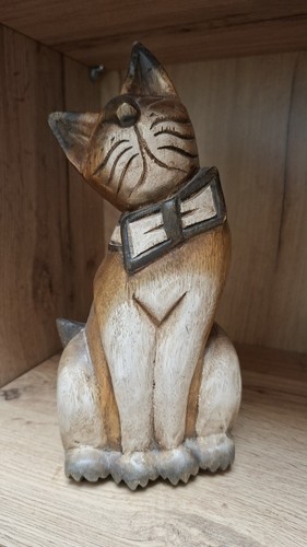 Deko katzen figuren holz - deko,