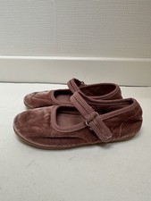 Zara Ballerinas,Schuhe,Gr.26,altrosa,Samt,mit Klettverschluss