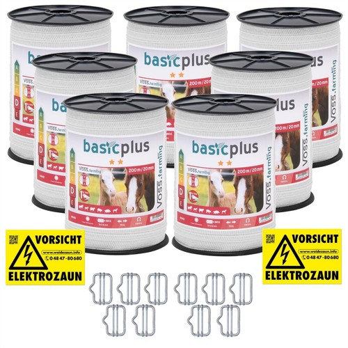 1400m 20mm weidezaun band - 20mm,