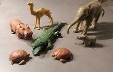 Playmobil Konvolut Tiere Afrika Krokodil Flusspferd Schildkröte Nashorn Dromedar