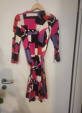 Diane von Furstenberg Silk Wrap Dress US6 Multicolour Print