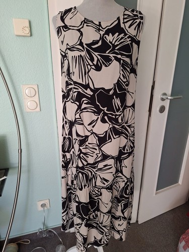 Schwarz beigefarbenes kleid - schwarz/beigefarbenes,