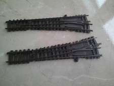 2 Weichen 1740 L / R braun Arnold lange Schaltzunge hell Spur N (A6)