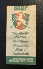Alter Kellnerblock Gauder Bock Bier mit Rechnung 1 Blatt