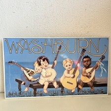 Blechschild WASHBURN Mandolinen Gitarren Banjos