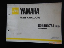 RD250 LC Reparaturanleitung Ersatzteilekatalog Yamaha -Teile  1981  Parts -List