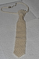  Krawattenkette Perlmuttfarben