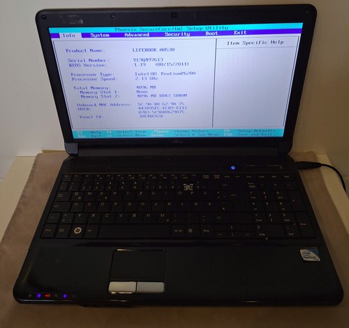 Fujitsu siemens lifebook ah530 - fujitsu-siemens,