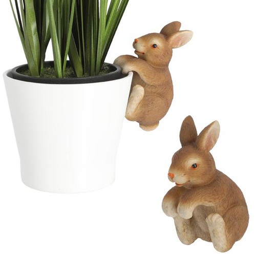 Blumentopf deko anhänger hase - anhänger,
