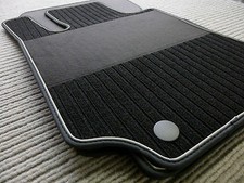 Lengenfelder Rips Fußmatten für Mercedes Benz SLK SLC R172 AMG + NUBUKBAND + NEU