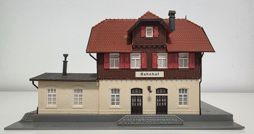 Kleinstadtbahnhof h0 modell - -, h0-modell