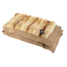 HERMÈS Guanako Fell & Kamelwolle Decke extrem selten 190x160 cm ca. 1970