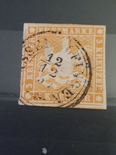 Altdeutschland Württemberg Nr 7 gestempelt Wasseralfingen