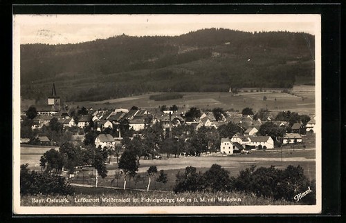Ansichtskarte weißenstadt - ansichtskarte,