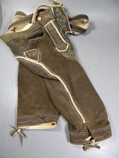 Trachten-Lederhose für Herren Gr. ca.XL Hirschleder mit schönen Stickereien