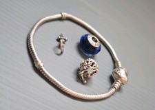 Pandora Armband mit Charms, 925 Silber