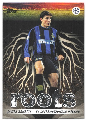 Javier zanetti topps uefa club - javier,