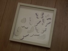 IKEA Olunda - Bild mit Schmetterlingen weiß**