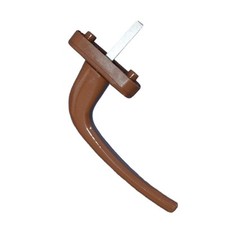 Fenstergriff Alu braun massiv