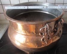 Alter Kupfer Kessel Topf mit Henkel Antik Kupferkessel Nachlass  Dachbodenfund