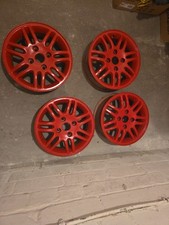 Verkaufe die felgen Von Einem Peugeot 206 CC . Fahrbe Rot Selber Lackiert