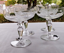 4x Composé Sektschale Sektglas Villeroy&Boch  passend zu Wildrose + Bauernblume