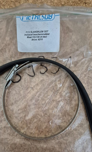 Metalsub stainless hose clips - stainless,