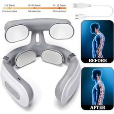 Nackenmassagegerät 16 Stufen Schultermassagegerät 6 Modi Massagegerät mit Wärme