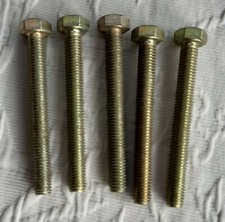 10x IFA DDR ESKA Schrauben M8 x70 , 8 8 gelb eloxiert Simson MZ VEB TGL DDR NVA