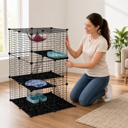 Faltbares katzengehege faltbar - katzengehege,