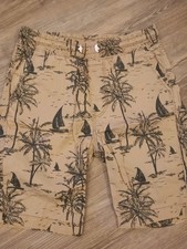 H&M Jungen Shorts kurze Hose Gr. 134 beige braun Bermuda 
