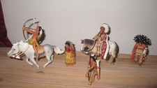 ***Schleich ***Indianer  5 Figuren Konvolut  Sammlung  Reiter