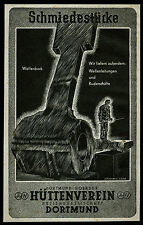 Alte Werbung 1940 Wellenbock Schmiedestück Hüttenverein Dotmund Hoerder Schmied