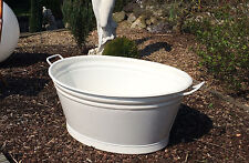 Zinkwanne oval nostalgische Wanne 70L verzinkt u. pulverbeschichtet