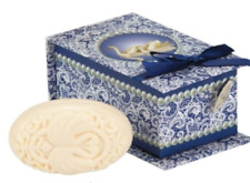 Schwan Seife Spieluhr Soap Geschenkbox blau Vintage Rosenduft Seife Schwanensee