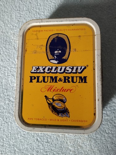 Alte blechdose plum rum - blechdose,