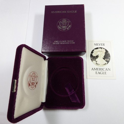1986 proof silver eagle - oz,