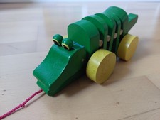 Krokodil Nachziehtier, Holz