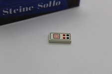 Lego (c) 1x Space Fliese - 1x2 - weiß Konsole alt - 3069bp25  - Weltraum 