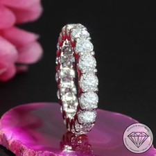 Wert 17850 € Brillant Memory Ring (4,18 carat) in 585 14 Karat Weiß Gold Gr.55