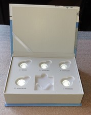 Lichtbox  Präsentationsbox  Sammeletui für 5 X 5 Euro Münzen LED Beleuchtung