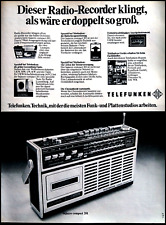 Telefunken Radio-Recorder bajazzo 201, originale Werbung aus 1975