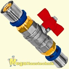 Pressfitting Verbundrohr Kugelhahn Rot Absperrhahn DVGW TH U Profil