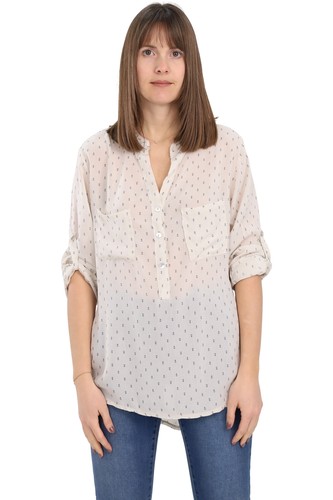 Damen bluse mit - bluse, anker-print